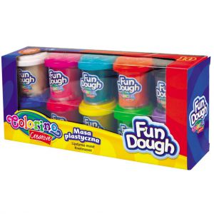 Masa plastyczna Colorino Fun Dough, 10 kolorów x 56g